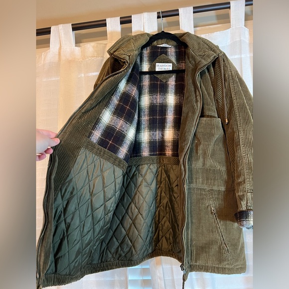 Vintage Brandon Thomas corduroy green jacket shacket - Picture 7 of 7